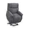 Fauteuil basculeur à inclinaison électrique Claire de 34 po en tissu de chenille - gris granite