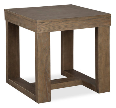 Jasper 24" End Table - Grey Brown | Table de bout Jasper de 24 po - brun-gris