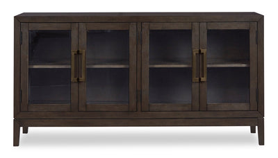 Metro Dining Server with Storage, 60"W - Brown | Desserte de salle à manger Metro de 60 po (L) avec rangement - brune