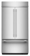 Réfrigérateur KitchenAid de 24,2 pi³ et de 42 po à portes françaises à congélateur inférieur - acier inoxydable - KBFN542SPS