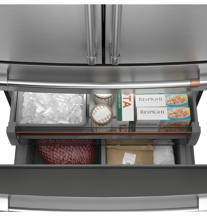 Réfrigérateur 4 portes Café de 23,2 pi3 et de 36 po de profondeur comptoir à portes françaises - acier inoxydable - CJE23DP2WS1