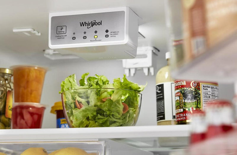 Réfrigérateur Whirlpool de 16,3 pi³ et de 28 po à congélateur supérieur - acier inoxydable - WRTX5328PM