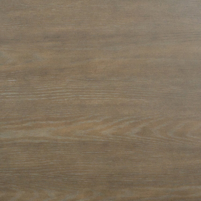 Table de salon moderne ronde Eldon de 60 po en bois massif avec rangement - marsouin