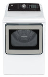 Sécheuse à gaz GE de 7,4 pi³ avec cycle SaniFresh - blanche - GTD68GBMRWS