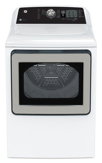Sécheuse à gaz GE de 7,4 pi³ avec cycle SaniFresh - blanche - GTD68GBMRWS
