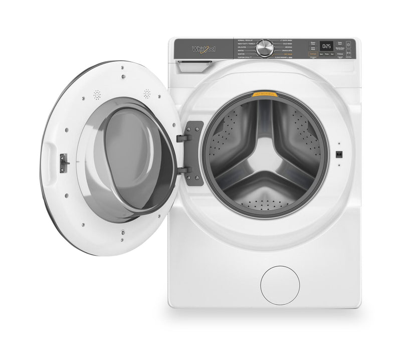 Laveuse Whirlpool à chargement frontal de 5,8 pi³ avec système de ventilation FreshFlowMC et lavage intelligent par IA - WFW6720RW