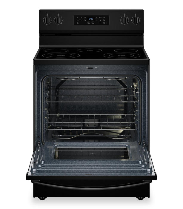 Cuisinière électrique Whirlpool de 5,3 pi3 et de 30 po avec 5 éléments - noire - YWFES3330RB