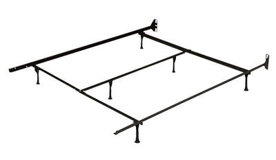 Twin/Full/Queen Versatile Metal Bed Frame with Glides | Cadre de lit polyvalent en métal avec patins pour lit simple, lit double ou grand lit
