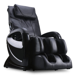 Fauteuil de massage inclinable Remedy de 48,4 po en similicuir - noir