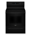 Cuisinière électrique Whirlpool de 5,3 pi3 et de 30 po avec 5 éléments - noire - YWFES3330RB