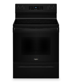 Cuisinière électrique Whirlpool de 5,3 pi3 et de 30 po avec 5 éléments - noire - YWFES3330RB