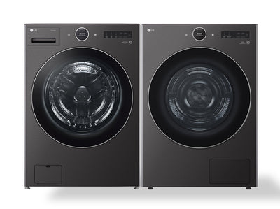 LG 5.8 Cu. Ft. Front-Load Washer with AI DD™ 2.0 and 7.8 Cu. Ft. DirectDrive® Heat Pump Dryer | Laveuse à chargement frontal de 5,8 pi³ avec DDMC IA 2.0 et sécheuse de 7,8 pi³ avec thermopompe à moteur DirectDriveMD de LG | LGFL67HP