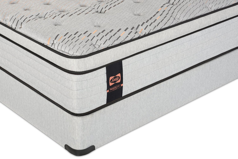 Ensemble Matelas moelleux à Euro-plateau Alora PosturepedicMD Plus de Sealy pour lit simple