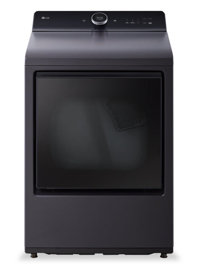 LG 7.3 Cu. Ft. Electric Dryer with Steam - Matte Black - DLEX8600BE | Sécheuse électrique LG de 7,3 pi³ avec vapeur - noir mat - DLEX8600BE
