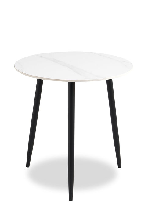 Ensemble 3 tables modernes Delancey de 31,5 po (table à café et 2 tables de bout) - blanc