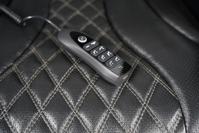 Causeuse de massage à inclinaison électrique Elite de 74 po en cuir véritable avec appuie-têtes électriques et accoudoirs de rangement - noire