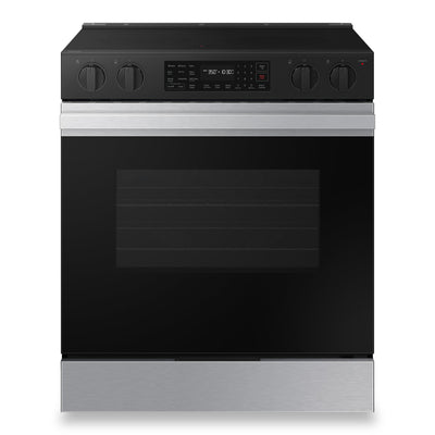 Samsung 6.3 Cu. Ft. Smart Electric Slide In Range with Air Fry - Stainless Steel - NSE6DG8300SRAC | Cuisinière intelligente électrique encastrée Samsung de 6,3 pi³ avec friture à air - acier inoxydabl…