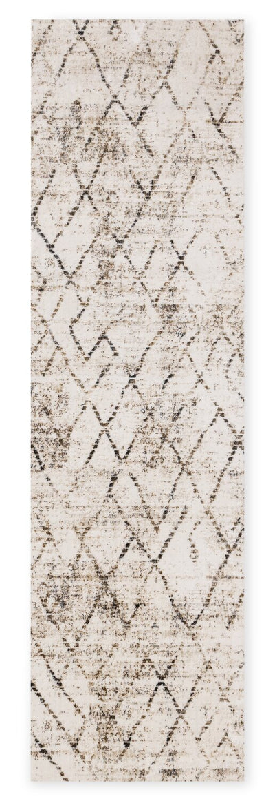 Fresh Washable Cream Geometric Rug - 2'0" x 6'7" | Carpette lavable Fresh crème à motif géométrique - 2 pi 0 po x 6 pi 7 po