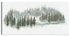 Œuvre d’art « Pine Trees » sur toile - 24 po x 48 po
