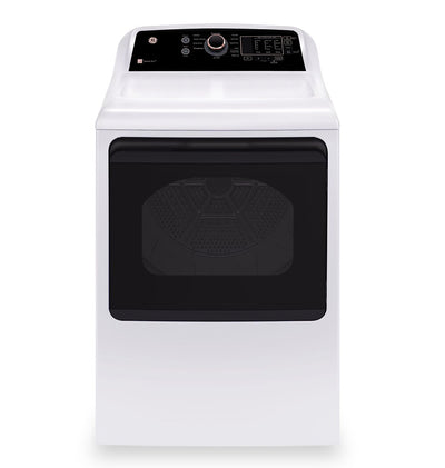 GE 7.4 Cu. Ft. Electric Dryer - White and Rose Gold - GTD69EBPYWR | Sécheuse électrique GE de 7,4 pi³ - blanche et or rose - GTD69EBPYWR