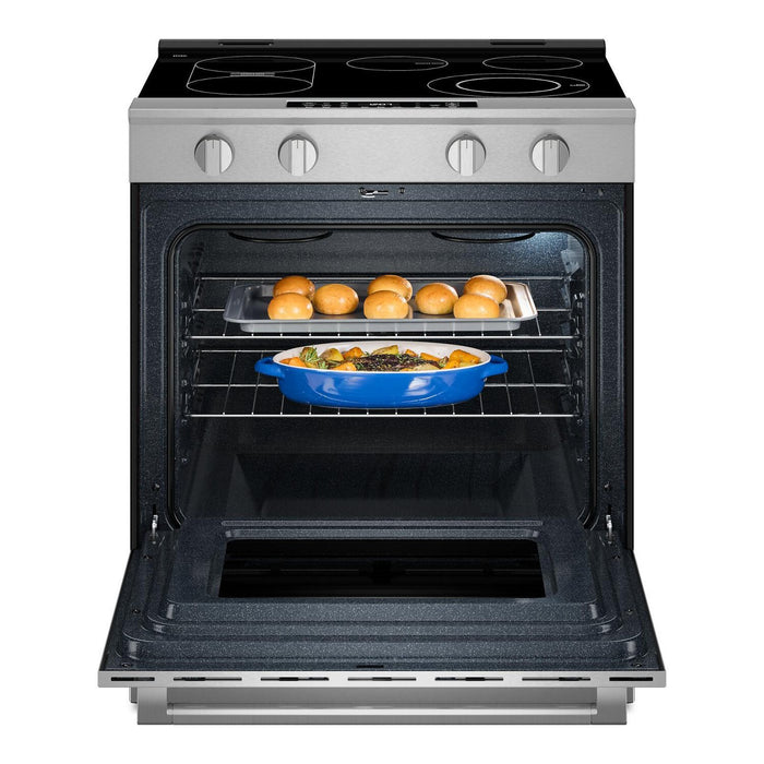 Cuisinière électrique encastrée Maytag de 5,3 pi3 et de 30 po avec friture à air sans préchauffage - acier inoxydable résistant aux traces de doigts - YMSES7030SZ
