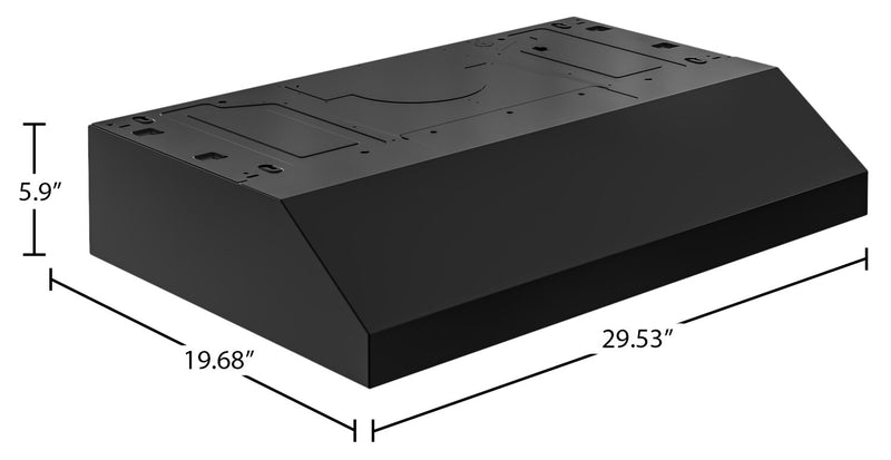 Hotte de cuisinière sous l’armoire Broan de série GLA1 de 30 po - GLA1303BL