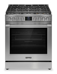 Cuisinière à gaz Frigidaire Professional de 6 pi³ avec convection totale et friture à air - acier in…