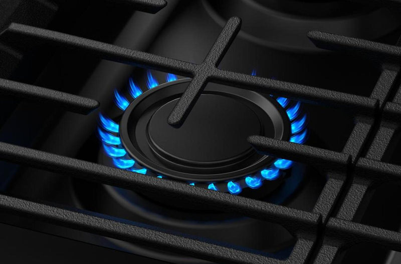 Cuisinière à gaz Whirlpool de 5 pi³ avec friture à air et autonettoyage - acier inoxydable noir - WFGS5030RV