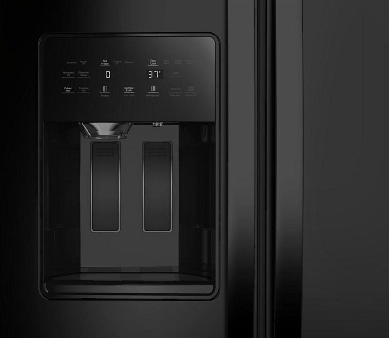Réfrigérateur Whirlpool de 28,7 pi³ et de 36 po à compartiments juxtaposés - noir - WRSF5536RB