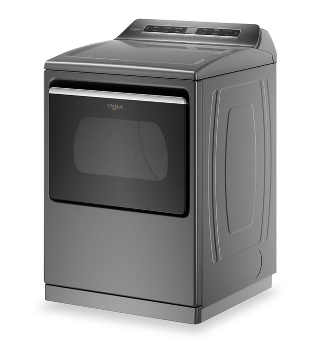 Sécheuse à gaz intelligente à la vapeur Whirlpool de 7,4 pi³ - ombre chrome - WGD8127LC