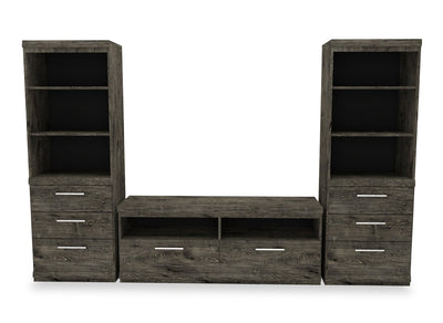 Camden 102.7" 3-Piece Entertainment Centre with Storage and Cable Management for TVs up to 60" - Alabaster Oak | Meuble audio-vidéo Camden 3 pièces de 102.7 po avec rangement et système de gestion des câbles pour téléviseurs jusqu’à 60 po - chêne albâtre