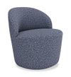 Fauteuil d’appoint Lexi de 28,35 po en tissu - bleu
