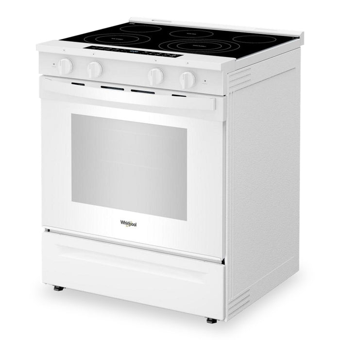 Cuisinière électrique Whirlpool de 5,3 pi3 avec friture à air et revêtement WipeCleanMC - blanc - YWSES7530RW