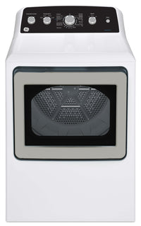 Sécheuse à gaz GE de 7,2 pi³ avec cycle SaniFresh - blanche - GTD49GBMRWS