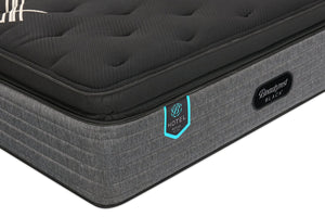Matelas à Euro-plateau épais moelleux Royal Suite de série Hotel de Beautyrest BlackMD pour lit double