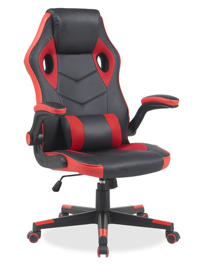 Phoenix 26.7" Ergonomic Gaming Chair with Lumbar Cushion - Black & Red | Fauteuil de jeu ergonomique Phœnix de 26,7 po avec coussin lombaire - noir et rouge