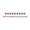 Ensemble de poignées et de boutons Thor Kitchen or rose pour cuisinière de 48 po - CKA-RG48-RSG