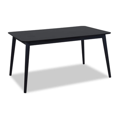 Astro Dining Table, Tapered Legs, 59.1"W - Black | Table de salle à manger Astro de 59,1 po (L) avec pattes effilées - noire