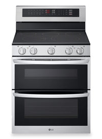 Cuisinière intelligente électrique LG à four double de 7,3 pi3 avec convection ProBake ConvectionMD - acier inoxydable - LDEL7324SE