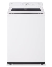 Laveuse intelligente LG à chargement par le haut de 5,8 pi3 avec EasyUnload et détection IA - blanc alpin - WT8200CW