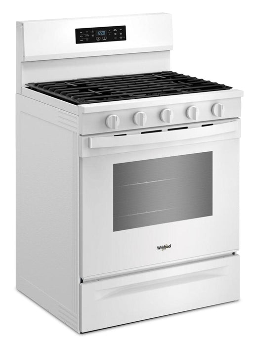 Cuisinière à gaz Whirlpool de 5,0 pi3 avec cuisson à air – blanche - WFGS5730SW
