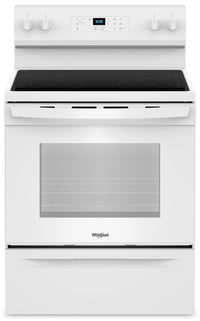 Cuisinière électrique Whirlpool de 5,3 pi³ avec autonettoyage - blanche - YWFES3530RW