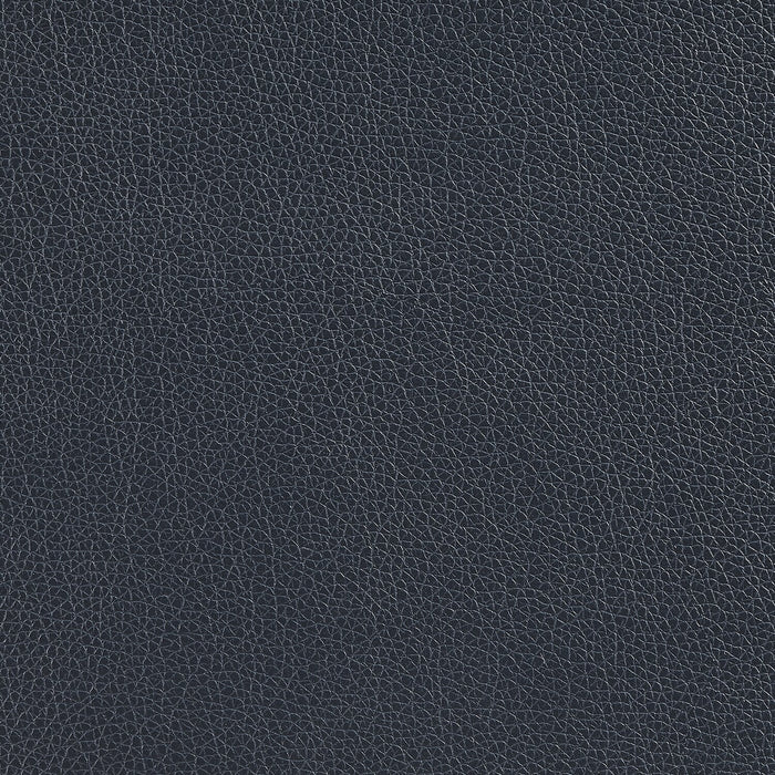 Pouf de rangement Edmonton de 32 po - similicuir bleu marine