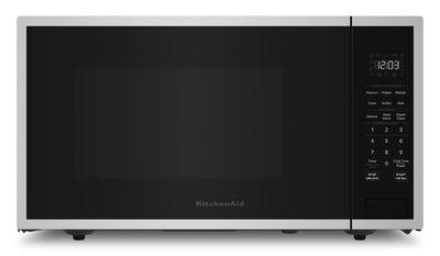 KitchenAid 1.6 Cu. Ft. Countertop Microwave – PrintShield Stainless Steel - YKMCS122SPS | Four à micro-ondes de comptoir KitchenAid de 1,6 pi3 - acier inoxydable PrintShieldMC - YKMCS122SPS