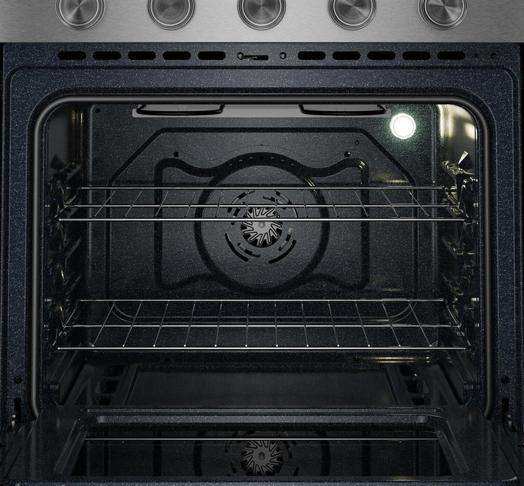 Cuisinière intelligente à gaz encastrée KitchenAid de 5,0 pi3 et de 30 po avec modes par convection - acier inoxydable résistant aux traces de doigts - KSGS330SPS