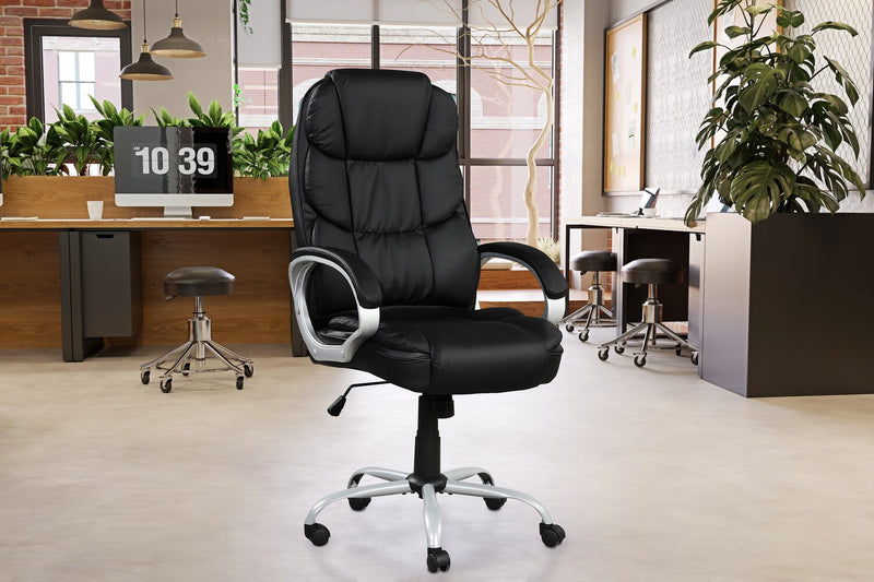 Chaise de bureau réglable Fionn de Sealy de 30,5 po - noire