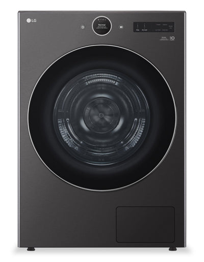 LG 7.8 Cu. Ft. Heat Pump Dryer - Black Steel - Stackable - DLHC6702B | Sécheuse LG de 7,8 pi³ avec pompe à chaleur - acier noir - superposable - DLHC6702B