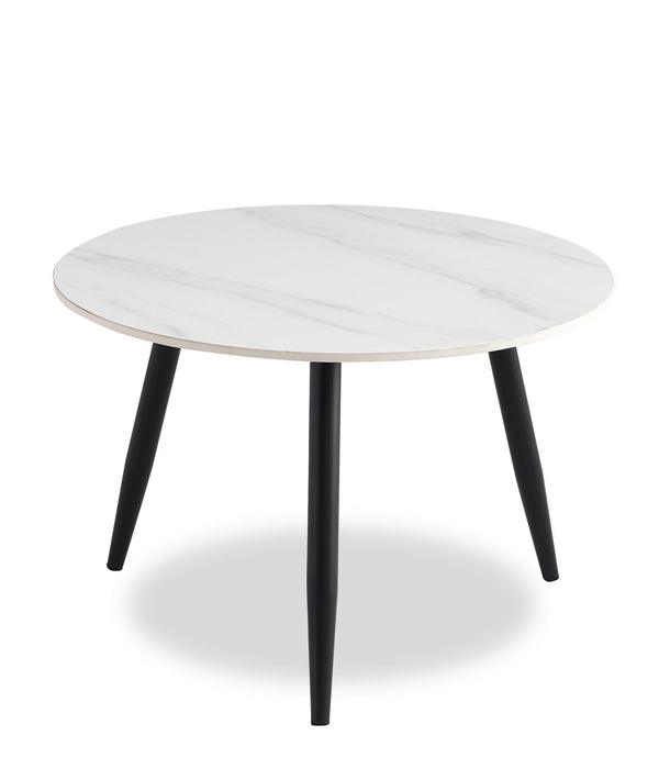 Ensemble 3 tables modernes Delancey de 31,5 po (table à café et 2 tables de bout) - blanc