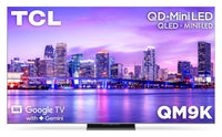 Téléviseur intelligent QLED Mini DEL QD TCL QM9K UHD 4K de 85 po avec Google TV (85QM9K)