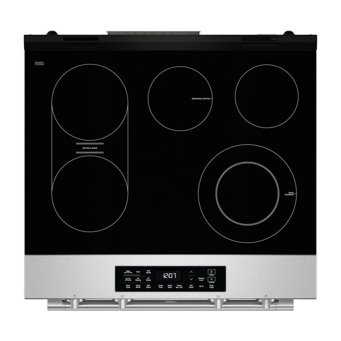 Cuisinière électrique encastrée Maytag de 5,3 pi3 et de 30 po avec friture à air sans préchauffage - acier inoxydable résistant aux traces de doigts - YMSES7030SZ